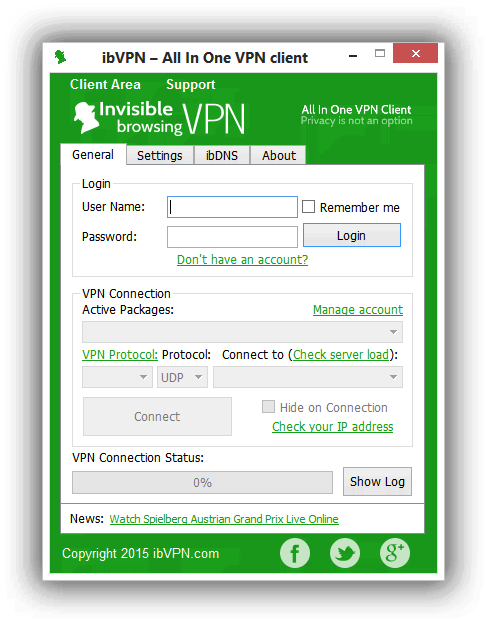 IbVPN Login