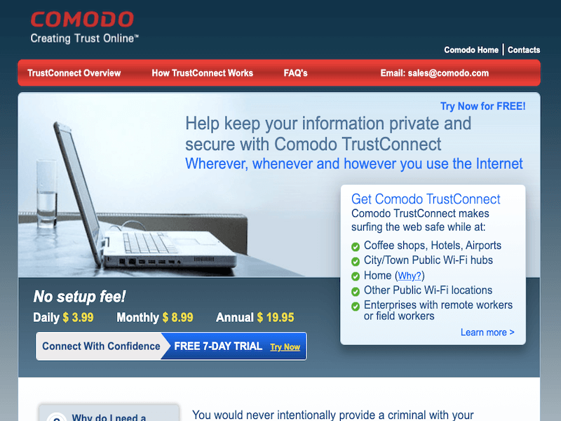 Comodo trustconnect vpn 2004 ford thunderbird engine