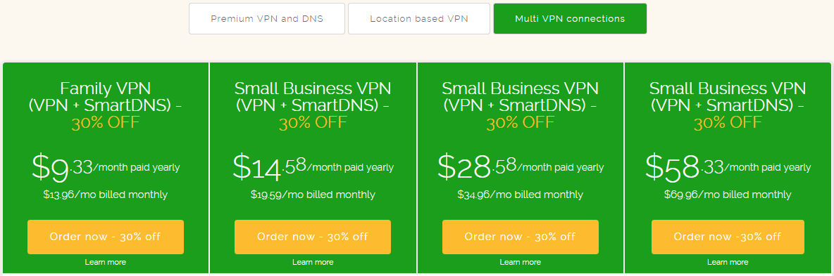 ibvpn multi VPN pricing plan 2015